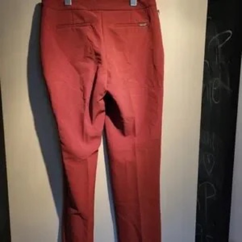 Men's Slim Stretch Pants in Rust Red - Picture 2 of 5